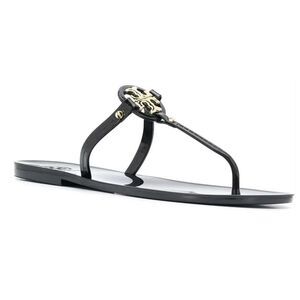 Tory Burch Mini Miller Flat Thong Sandal - Perfect Black - 7